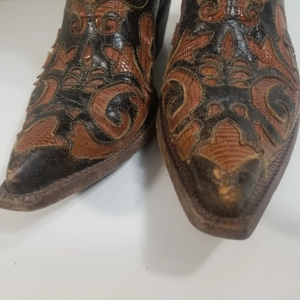 Corral Women Embroidered Brown Western Boots 7.5 M